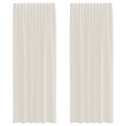 Rideaux en voile à œillets 2 pcs couleur crème 631069631069