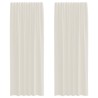Rideaux en voile à œillets 2 pcs couleur crème 631069631069