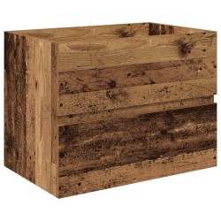 Meuble lavabo avec bassin et robinet intégrés vieux bois 631070631070