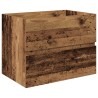 Meuble lavabo avec bassin et robinet intégrés vieux bois 631070631070