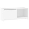 Meuble TV Blanc 90x35x40 cm Bois d'ingénierie 631074631074