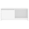 Meuble TV Blanc 90x35x40 cm Bois d'ingénierie 631074631074