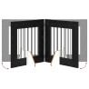 Porte de chien pliable avec supports 4 pcs Chêne noir 241 cm 631078631078