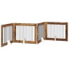Porte de chien pliable avec supports 4 pcs Bois ancien 401 cm 631079631079