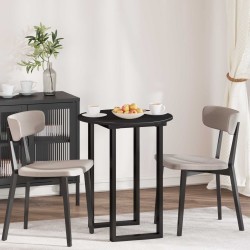 Plateau de table Noir Ø 60 x 1,5 cm Bois d'ingénierie 631080631080