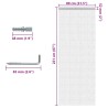 Moustiquaire de porte à chaîne 80x221 cm aluminium 631084631084