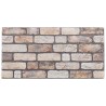 Panneaux muraux 10 pcs Marron Clair 100 x 50 cm Mousse EPS 631087631087