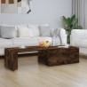 Table basse Chêne fumé 150x50x35 cm Bois d'ingénierie 631090631090