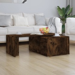 Table basse Chêne fumé 150x50x35 cm Bois d'ingénierie 631090631090