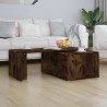 Table basse Chêne fumé 150x50x35 cm Bois d'ingénierie 631090631090