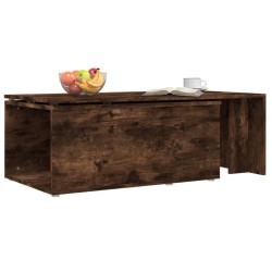 Table basse Chêne fumé 150x50x35 cm Bois d'ingénierie 631090631090