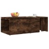 Table basse Chêne fumé 150x50x35 cm Bois d'ingénierie 631090631090