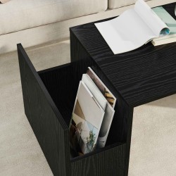 Table basse Chêne noir 90 x 45 x 35 cm Bois d'ingénierie 631091631091