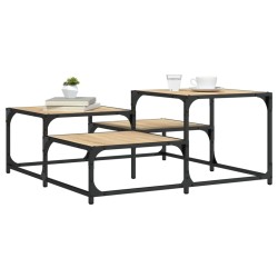 Table basse chêne sonoma 87,5x87,5x40 cm bois d'ingénierie 631093631093