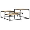 Table basse chêne sonoma 87,5x87,5x40 cm bois d'ingénierie 631093631093