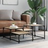 Table basse chêne sonoma 87,5x87,5x40 cm bois d'ingénierie 631093631093