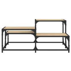 Table basse chêne sonoma 87,5x87,5x40 cm bois d'ingénierie 631093631093