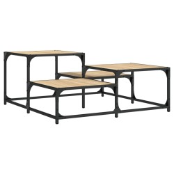 Table basse chêne sonoma 87,5x87,5x40 cm bois d'ingénierie 631093631093