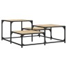 Table basse chêne sonoma 87,5x87,5x40 cm bois d'ingénierie 631093631093