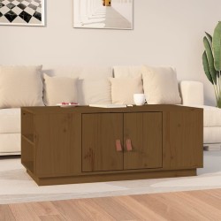 Table basse Marron miel 100x50x41 cm Bois massif de pin 631095631095