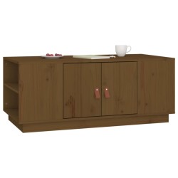 Table basse Marron miel 100x50x41 cm Bois massif de pin 631095631095