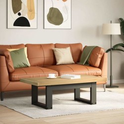 Table basse NOAIN pieds en forme de U 120x60x40 cm massif pin 631096631096