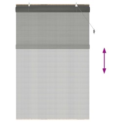 Store enrouleur Gris 140 x 220 cm Bambou 631099631099