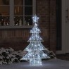 Sapin de Noël avec 100 LED Blanc froid 120 cm Acrylique 631100631100