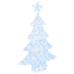 Sapin de Noël avec 100 LED Blanc froid 120 cm Acrylique 631100631100