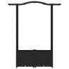 Lit Élevé avec Treillis et Toit Noir 125 x 40 x 138 cm PP 631101631101