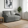 Sofa 2 places Gris foncé 158 x 83 x 95 cm Velours 631102631102