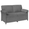 Sofa 2 places Gris foncé 158 x 83 x 95 cm Velours 631102631102
