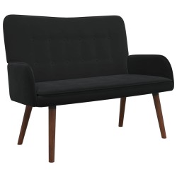 Sofa 2 places Noir 115 x 61 x 87 cm Velours (V) 631103631103