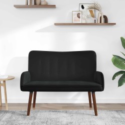 Sofa 2 places Noir 115 x 61 x 87 cm Velours (V) 631103631103