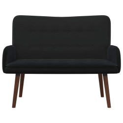 Sofa 2 places Noir 115 x 61 x 87 cm Velours (V) 631103631103