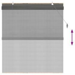 Store enrouleur Gris 140 x 160 cm Bambou 631104631104