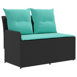 Sofa de jardin avec accoudoirs et sofa d'angle 2 Pièce Rotin PE 631106631106