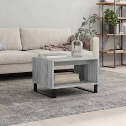 Table basse sonoma gris 60x50x40 cm bois d'ingénierie 631110631110