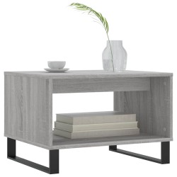 Table basse sonoma gris 60x50x40 cm bois d'ingénierie 631110631110