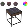 Table basse avec LED Infinity chêne marron 40x40x51 cm 631113631113