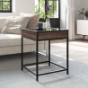 Table basse avec LED Infinity chêne marron 40x40x51 cm 631113631113
