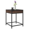 Table basse avec LED Infinity chêne marron 40x40x51 cm 631113631113