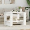 Table basse Blanc 72 x 50 x 50 cm Bois d'ingénierie 631114631114