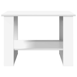 Table basse Blanc 72 x 50 x 50 cm Bois d'ingénierie 631114631114