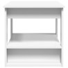 Table basse Blanc 72 x 50 x 50 cm Bois d'ingénierie 631114631114