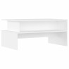 Table basse blanc 90x55x42,5 cm bois d'ingénierie 631116631116