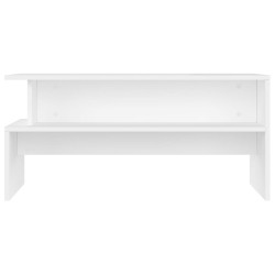 Table basse blanc 90x55x42,5 cm bois d'ingénierie 631116631116