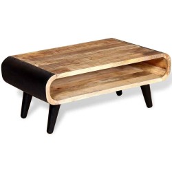 Table basse Bois de manguier brut 90x55x39 cm 631118631118