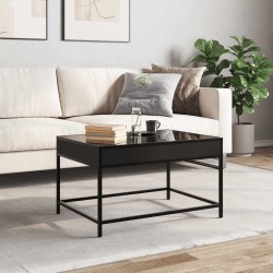 Table basse avec LED infini noir 70x50x41 cm 631120631120