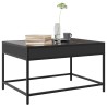 Table basse avec LED infini noir 70x50x41 cm 631120631120